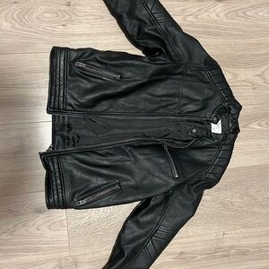 Boys faux leather jacket